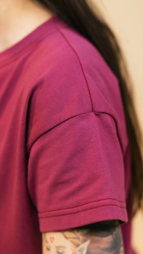 Tričko Lilly Fialová - Velikost: M/L