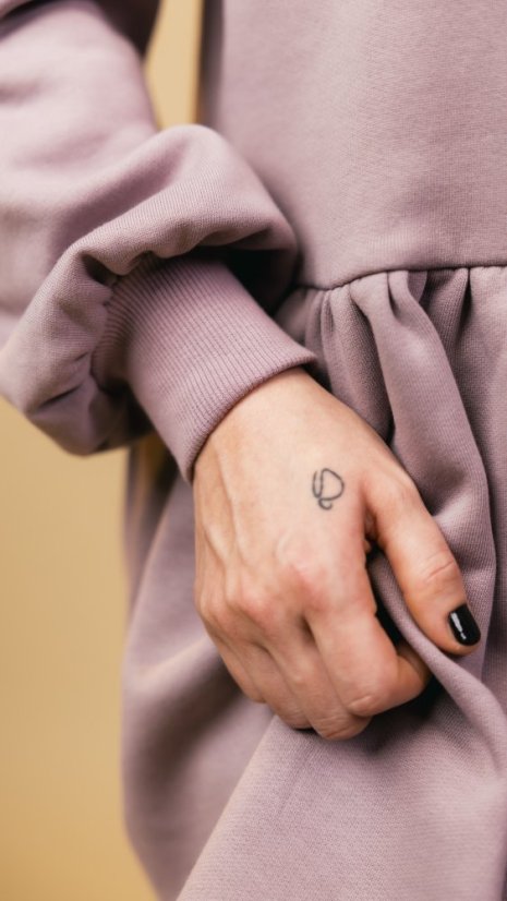 Mikina s volánkem Lila - Velikost: XS/S