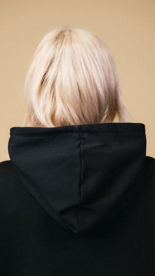 Mikina s kapucí Černá