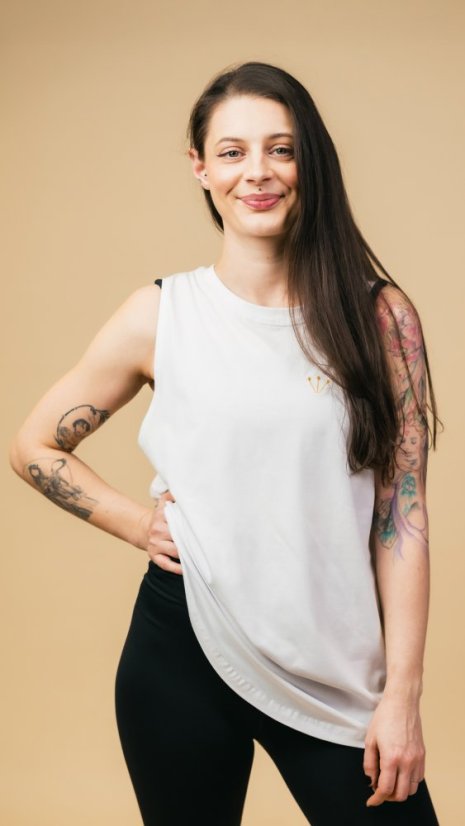 Tílko Trixie Bílá - Velikost: S