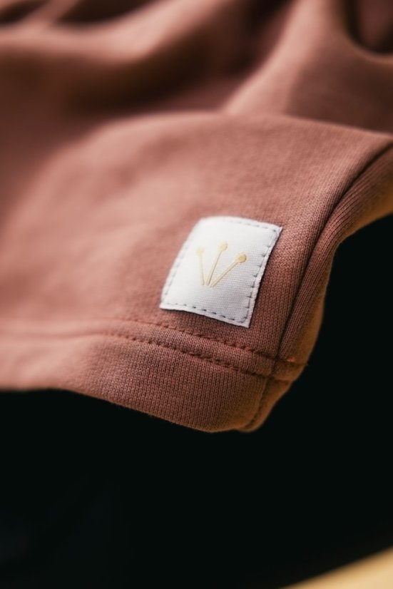 Mikina s volánkem Old Rose