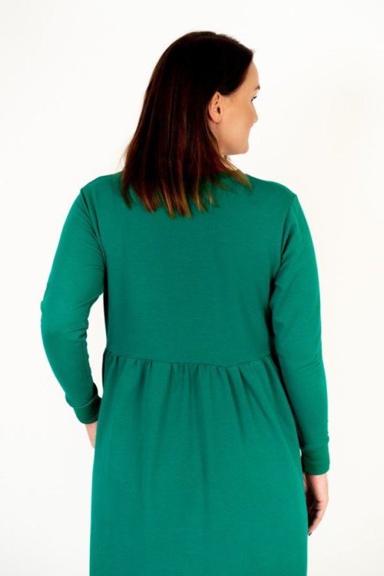 Midi šaty Molly Zelená - Velikost: M/L