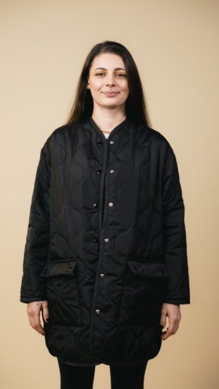 LIMITKA - prošívaná bunda Millie prodloužená bez kapuce