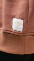 Mikina s kapucí Old rose